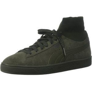 PUMA Men's Suede Classic Sock Sneaker olive green Sz 8.5